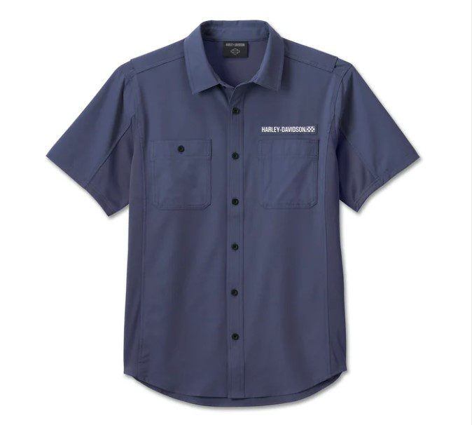 Camisa de manga curta Wicked Performance - Azul