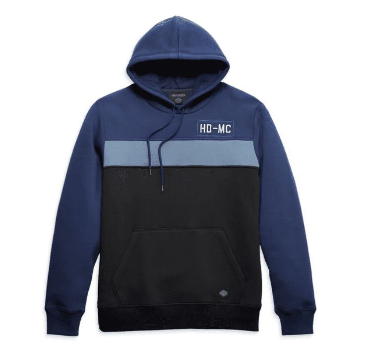 Moletom com capuz Hometown masculino - Colorblocked - Peacoat