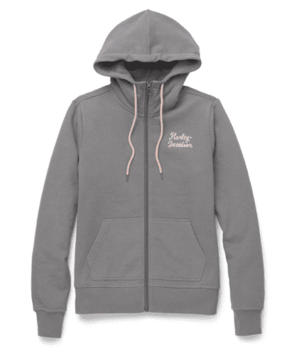 Sudadera Capucha Mujer Harley-Davidson® Woman Salute Solid Zip Front Hoodie