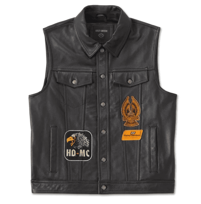 Fuel to Flames Leather Vest for Men