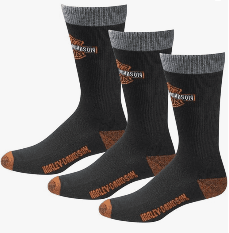 Harley-Davidson 3 pares de calcetines men Poly Blend Riding Socks