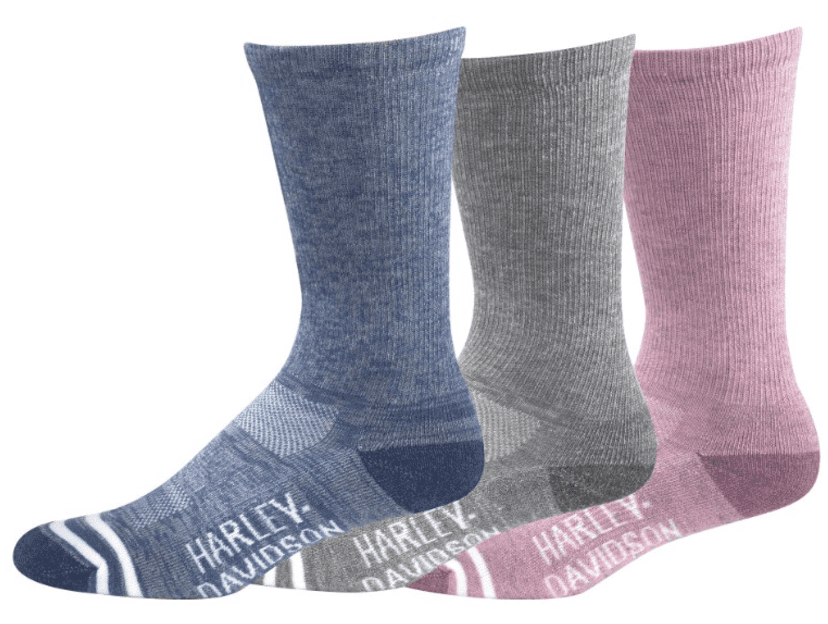 Harley Davidson 3 Pares de Calcetines Women Random Feed Riding