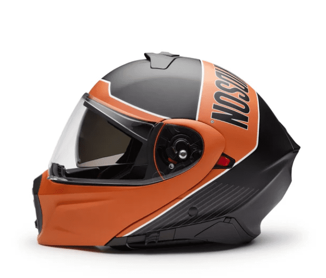 Casco H-D Evo X17 Sun Shield Modular Helmet Black/Orange