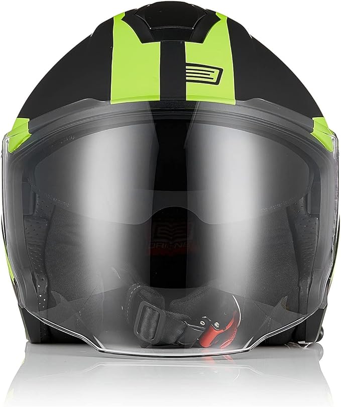 ORIGINE PALIO Casco Moto Jet Abierto con Doble Visera Homologado ECE