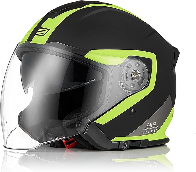ORIGINE PALIO Casco Moto Jet Abierto con Doble Visera Homologado ECE