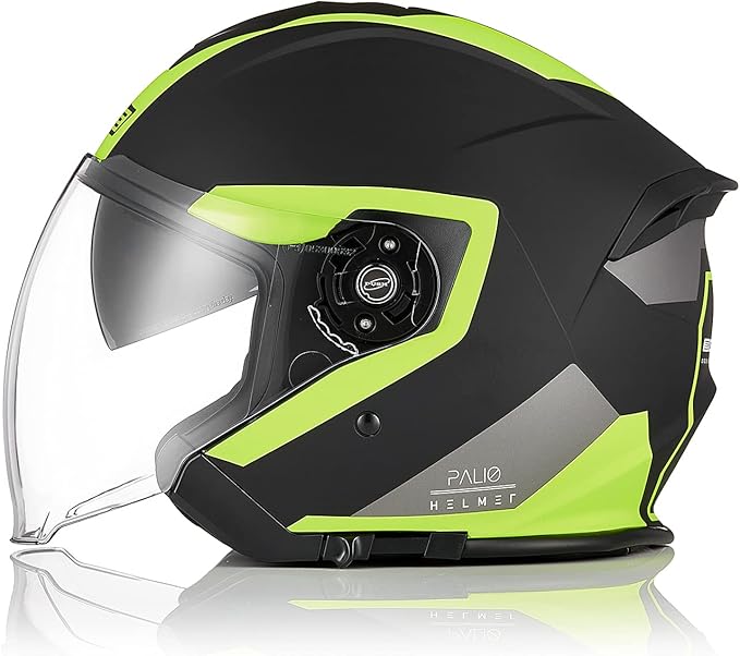 ORIGINE PALIO Casco Moto Jet Abierto con Doble Visera Homologado ECE