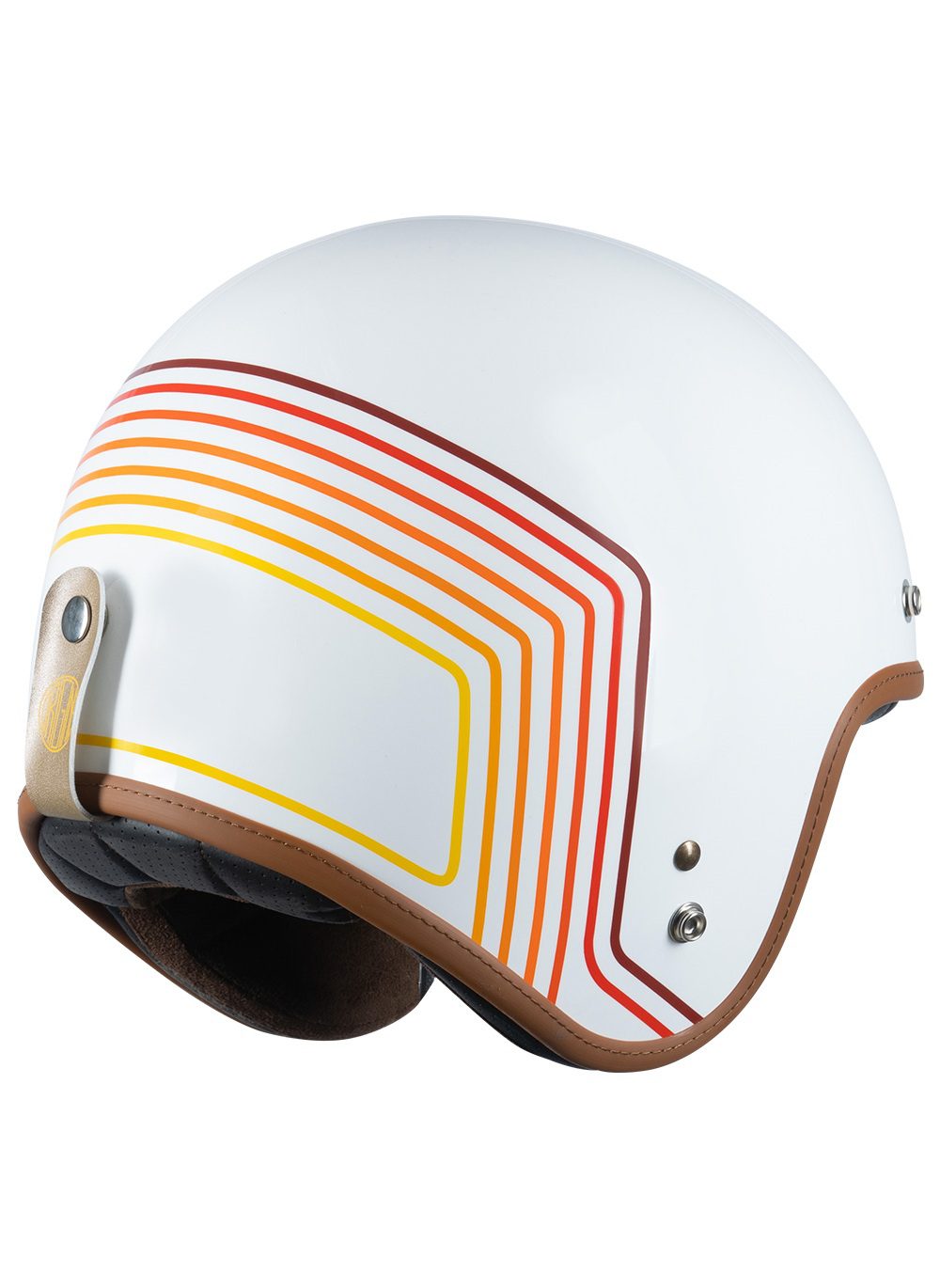 Origine Primo Sunrise Red/White Retro Vintage Helmet