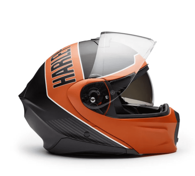 Casco H-D Evo X17 Sun Shield Modular Helmet Black/Orange