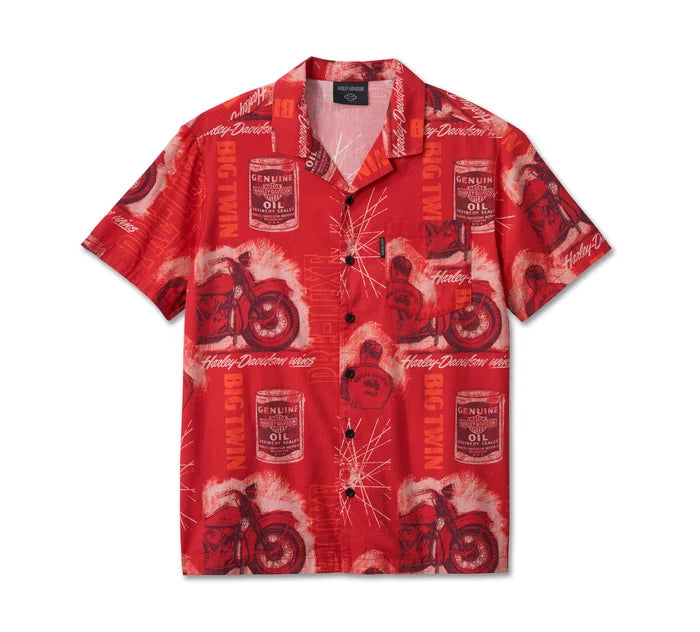 Camisa Harley-Davidson Roaring Aloha Short Sleeve Shirt