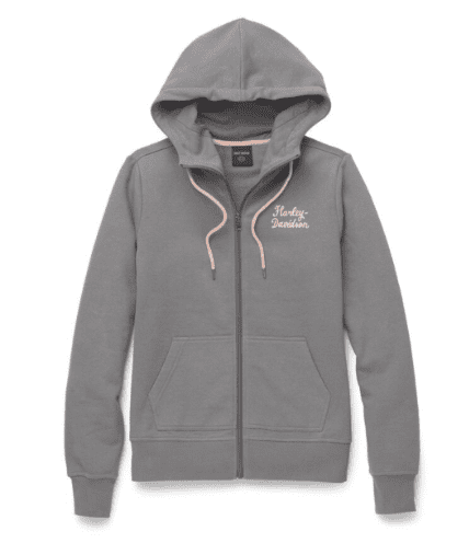 Sudadera Capucha Mujer Harley-Davidson® Woman Salute Solid Zip Front Hoodie