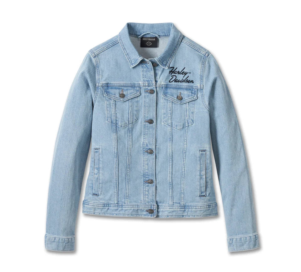 Silver Wing Stretch Denim Jacket para mujer - Light Indigo