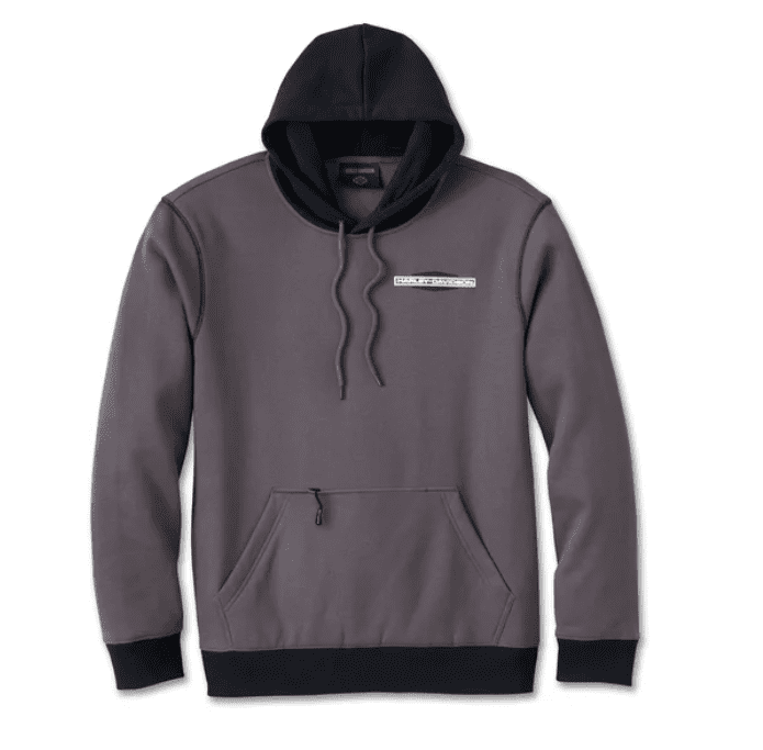 Sudadera Kickstart para hombre - Colorblock - Harley Black & Blackened Pearl