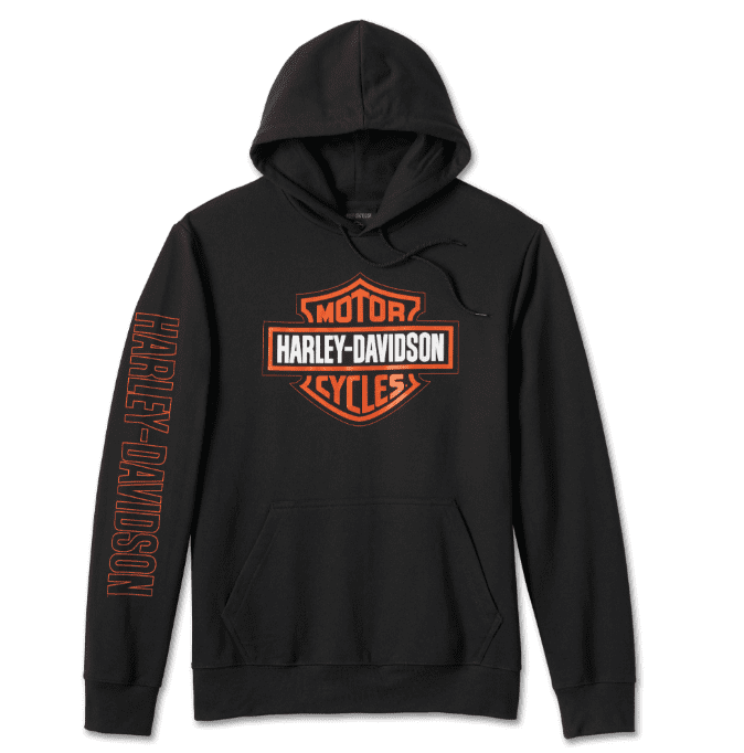 Men's Bar &amp; Shield Hoodie - Black Beauty